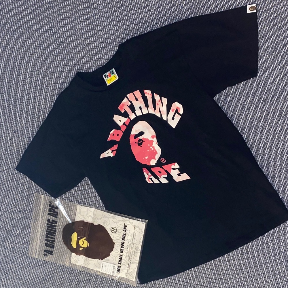 BAPE A Bathing Ape Black T-Shirt Men’s Size L